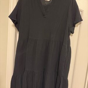 Lucky Brand Charcoal Midi Dress
